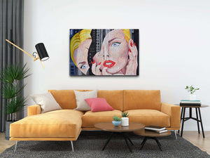 Face Graffiti Wall Art