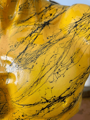 Yellow David Bust Statue - David Bust Statue for sale