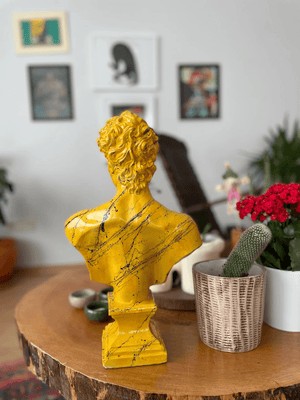 Yellow David Bust Statue - David Bust Statue for sale
